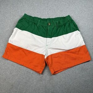 Chubbies Luck of the Thighrish‎ Irish Flag 5.5″ Inseam Shorts M Green White Org